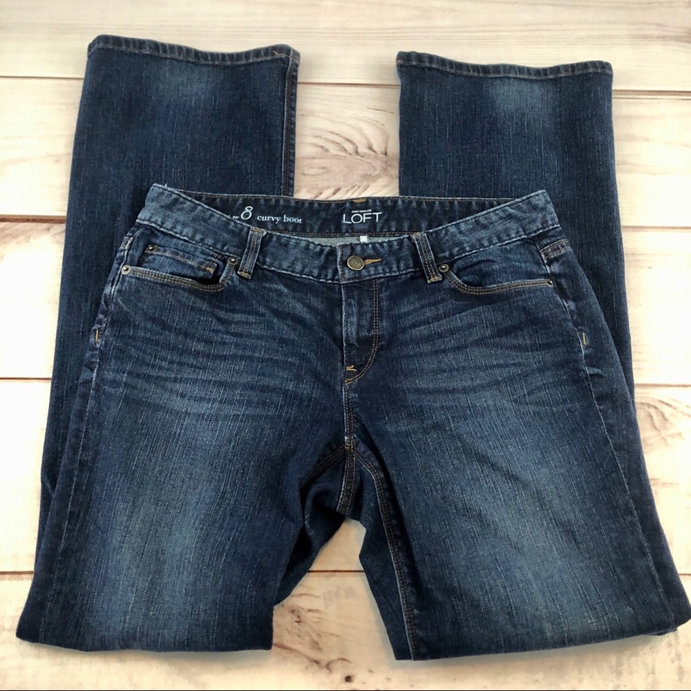 LOFT Curvy Boot Jeans Sz 8 (Item#344)
